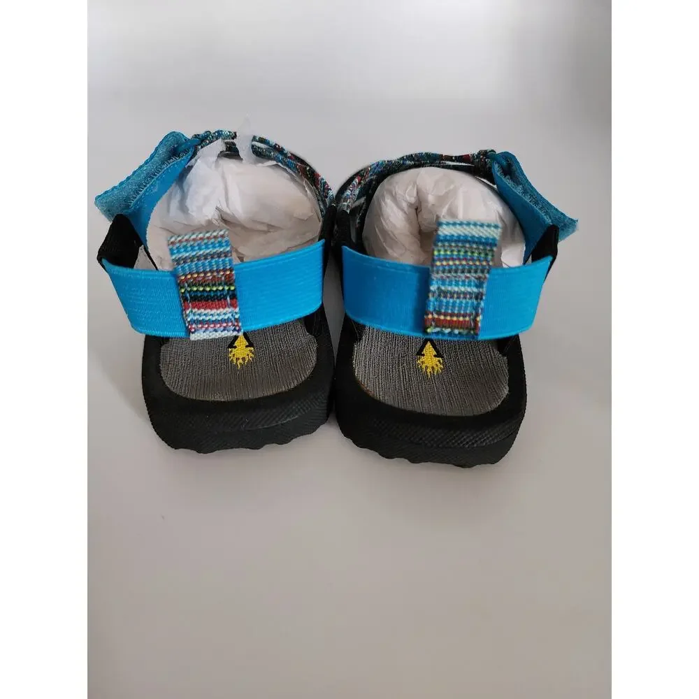 Volatile Kids Size 12 Turquoise Doodlebug Strappy Adjustable Sandals Outdoor